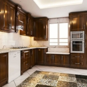 کابینت چوبی مدل قهوه ای سوخته 001 ویژه بازنشستگان