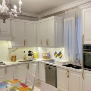 کابینت چوبی مدل مدرن چوبی سفید 008 ویژه بازنشستگان