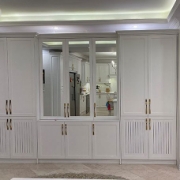 کابینت چوبی مدل مدرن چوبی سفید 008 ویژه بازنشستگان
